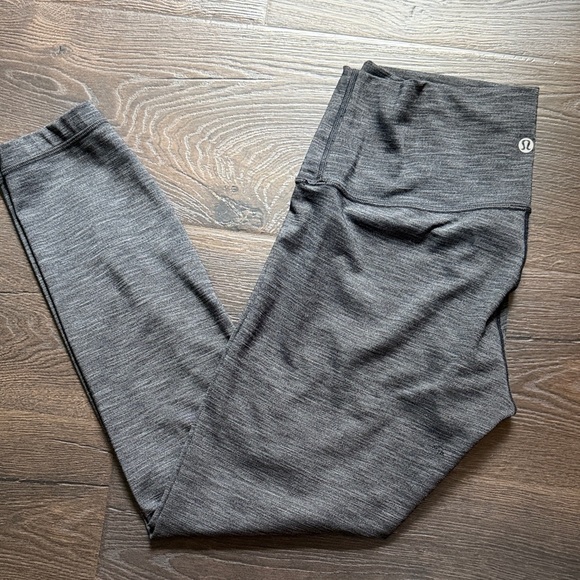 lululemon athletica Pants - Women’s Lululemon High-Rise Gray Leggings size 8 - 27in inseam